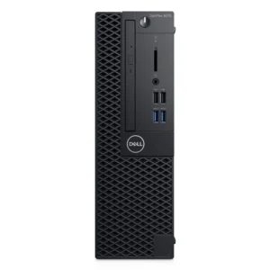 Sobremesa Dell OptiPlex 3070 reacondicionado con Intel Core i5-9500, 8GB de RAM y SSD de 256GB, ideal para oficina y teletrabajo gracias a su buen rendimiento y bajo consumo.