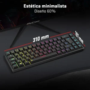 Tempest K20 Beast Teclado Mecánico Gaming RGB TKL Negro